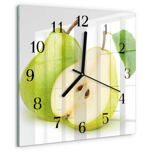Square wall clock Pears