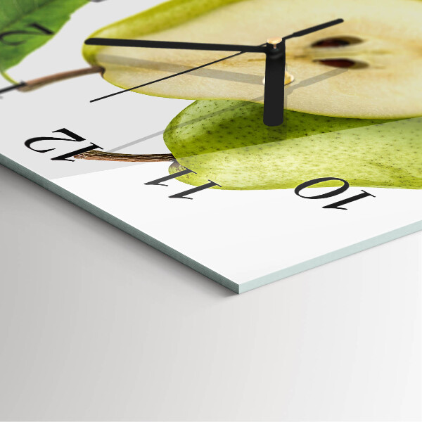 Square wall clock Pears