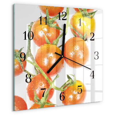 Square wall clock Tomatoes