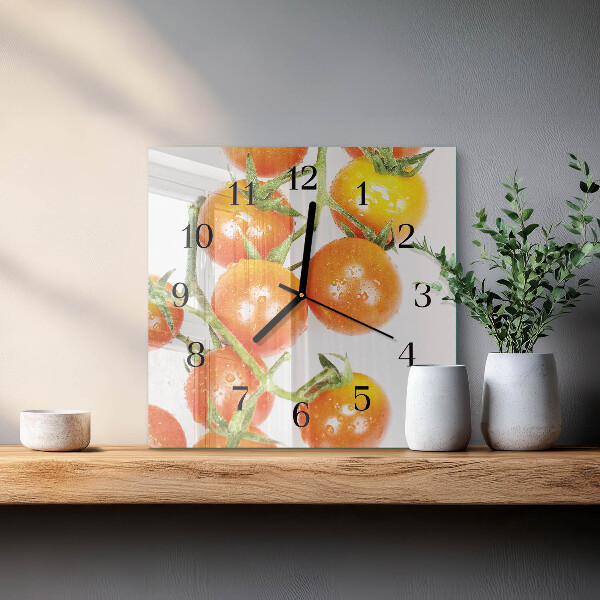 Square wall clock Tomatoes
