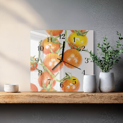 Square wall clock Tomatoes
