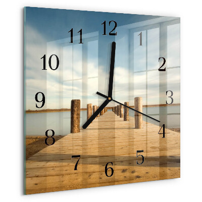 Square wall clock Bridge