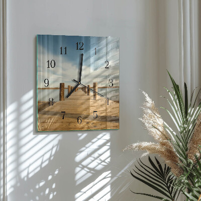 Square wall clock Bridge