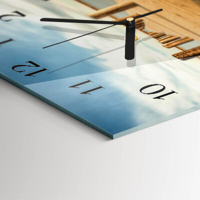 Square wall clock Bridge