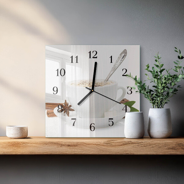 Square wall clock A Cup of Anise