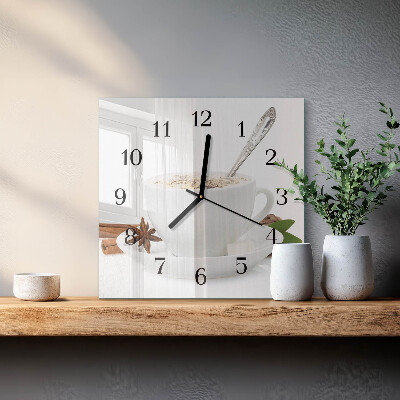 Square wall clock A Cup of Anise