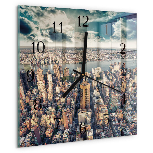 Square wall clock New York