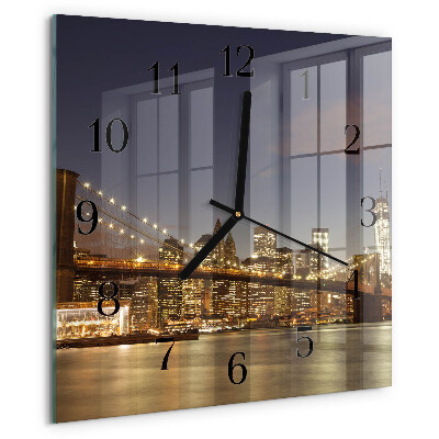 Square wall clock Night Light