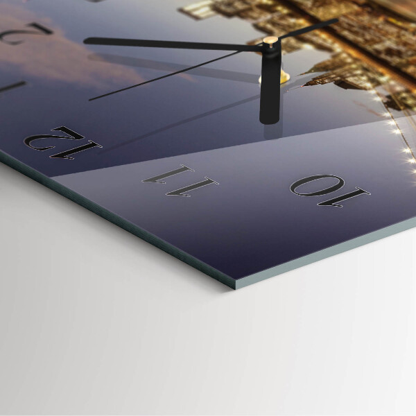 Square wall clock Night Light