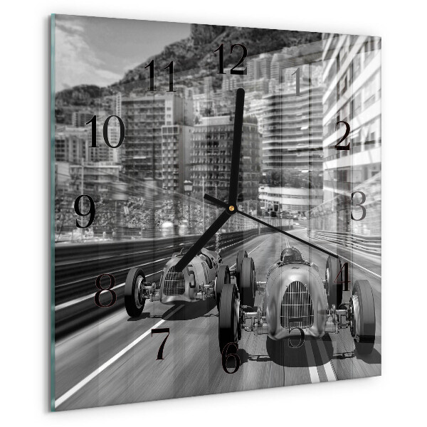 Square wall clock Race Car
