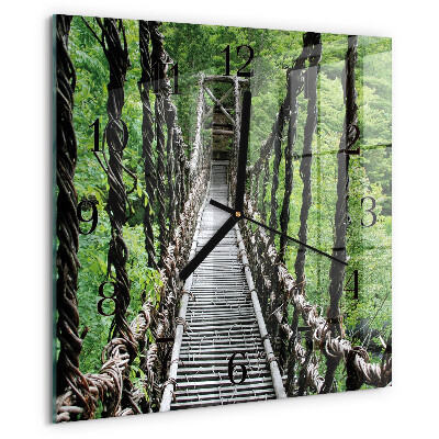 Square wall clock Suspension Bridge