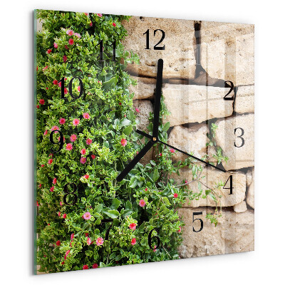 Square wall clock Nature Stones