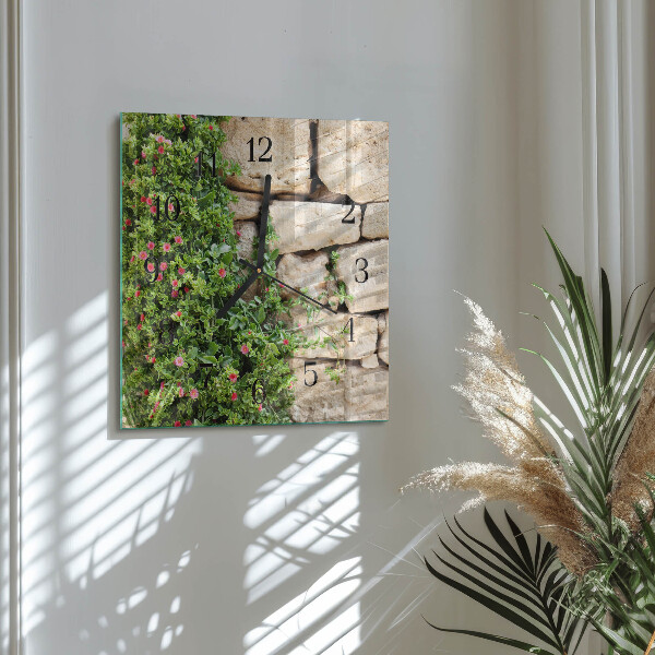 Square wall clock Nature Stones