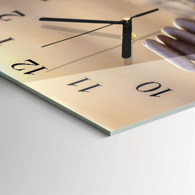 Square wall clock Stones