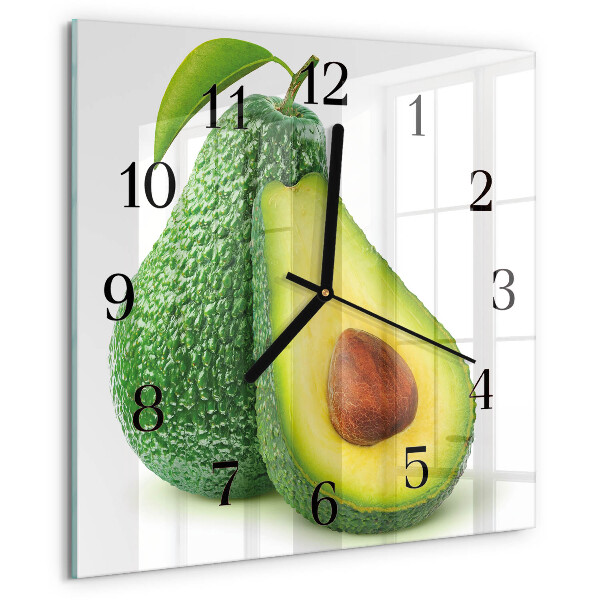 Square wall clock Avocado