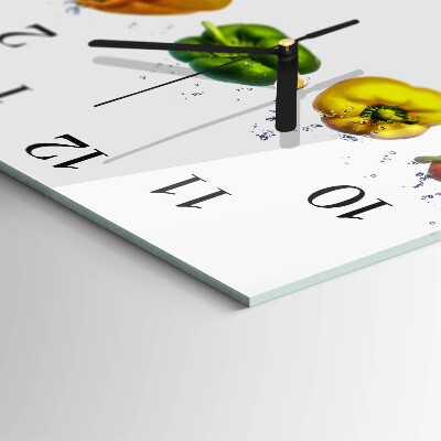 Square wall clock Pepper