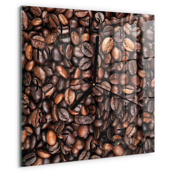 Square wall clock Coffee Beans