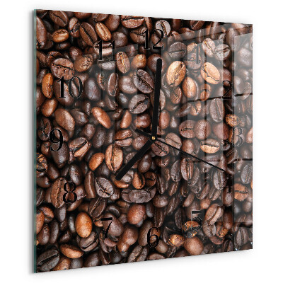 Square wall clock Coffee Beans