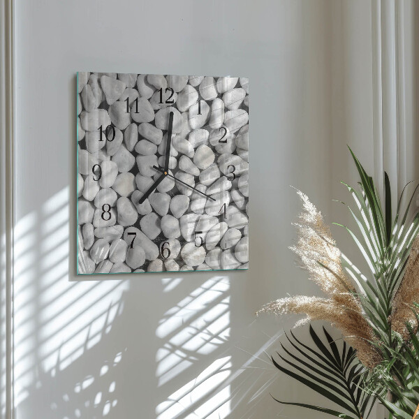 Square wall clock Stones