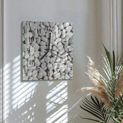 Square wall clock Stones