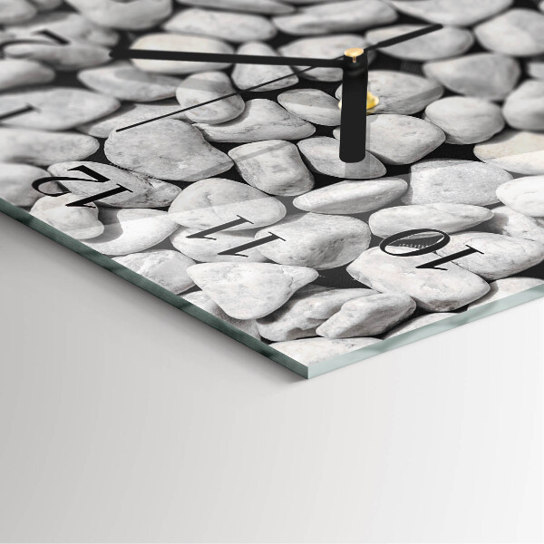 Square wall clock Stones