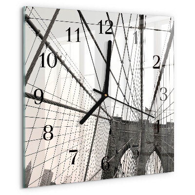Square wall clock Brooklyn Bridge