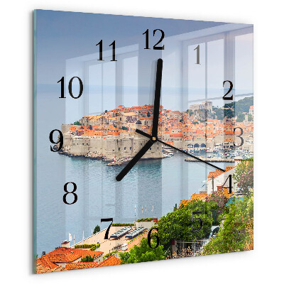 Square wall clock Nature Path