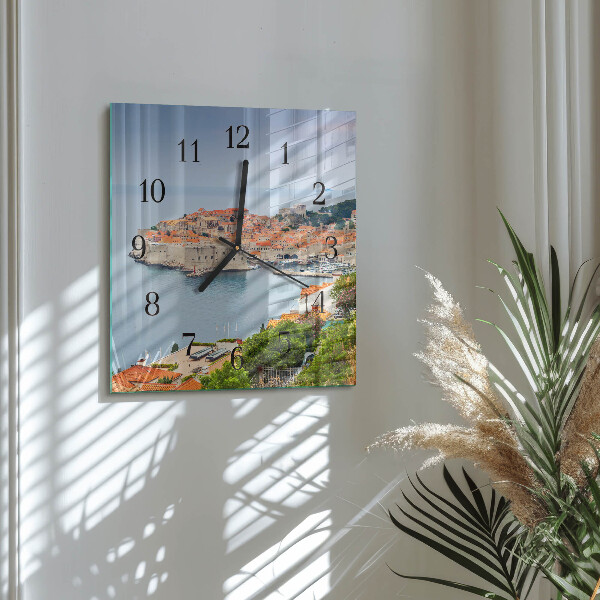 Square wall clock Nature Path