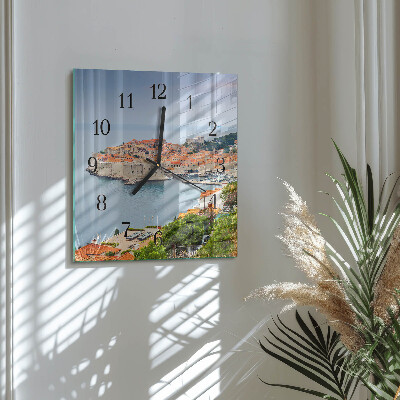 Square wall clock Nature Path