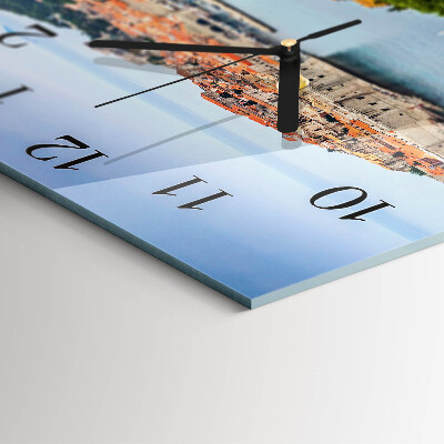 Square wall clock Nature Path