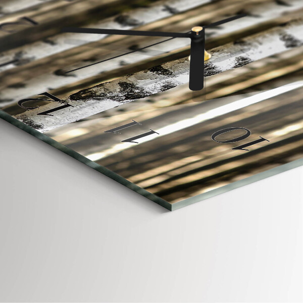 Square wall clock Birches