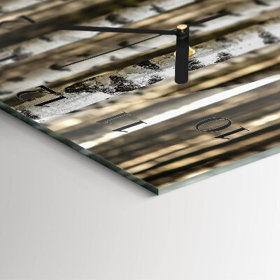 Square wall clock Birches