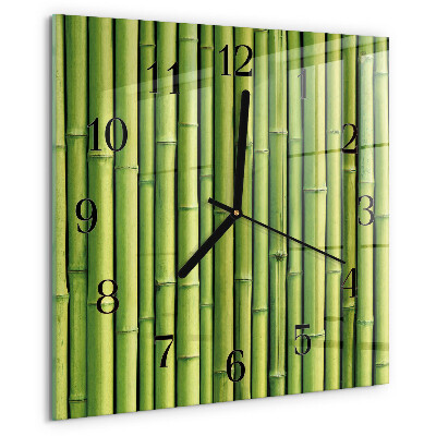 Square wall clock Bamboo