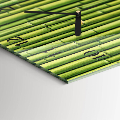 Square wall clock Bamboo