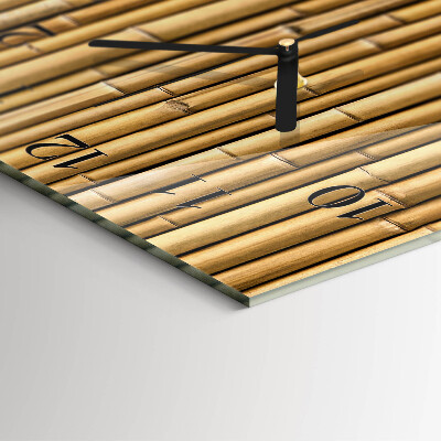 Square wall clock Bamboo