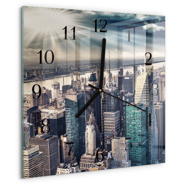 Square wall clock City