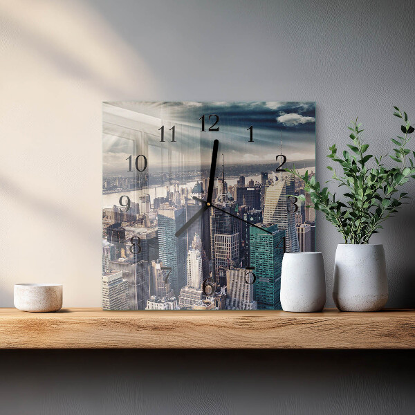 Square wall clock City