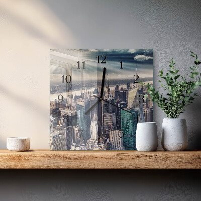 Square wall clock City