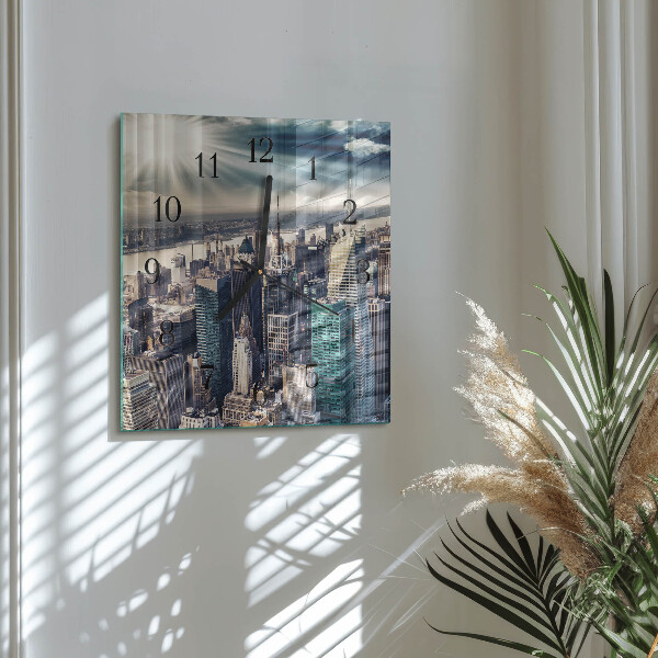 Square wall clock City
