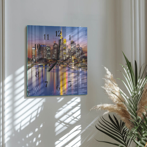 Square wall clock Horizon