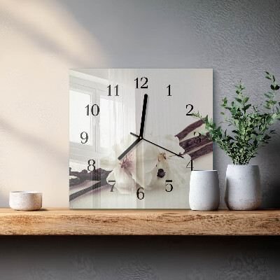 Square wall clock Vanilla