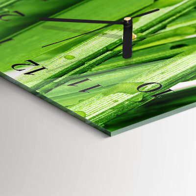 Square wall clock Grass