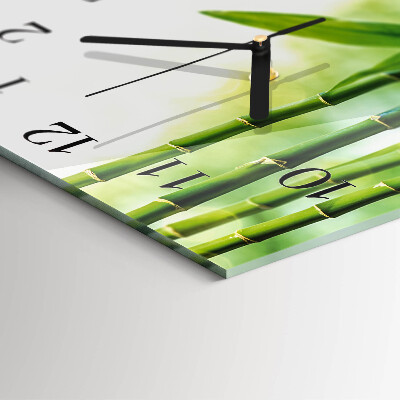Square wall clock Bamboo
