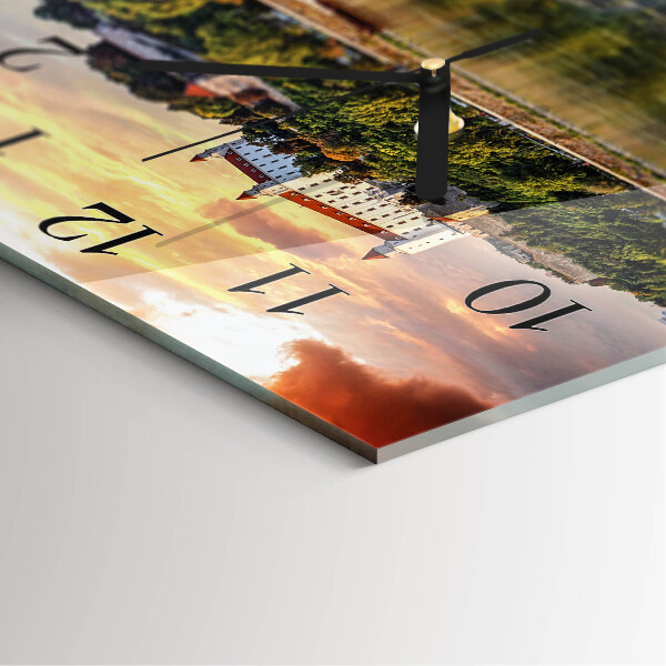 Square wall clock River Castle