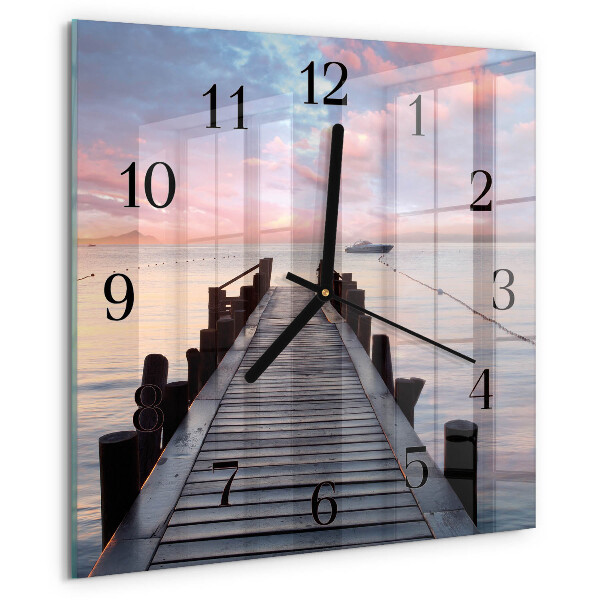 Square wall clock Bridge