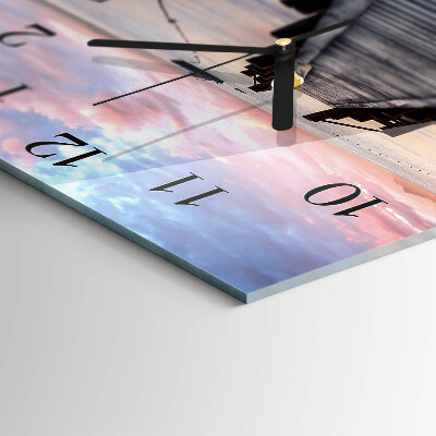 Square wall clock Bridge