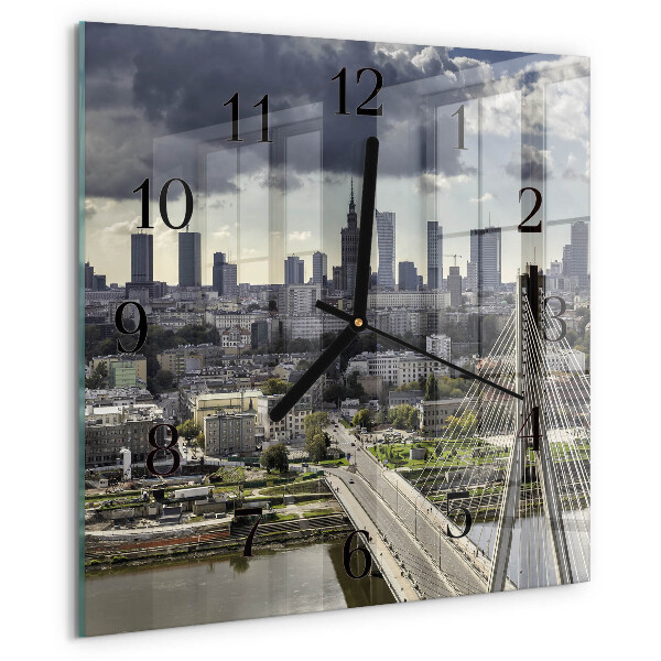 Square wall clock Warsaw
