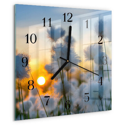 Square wall clock Cotton