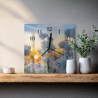 Square wall clock Cotton