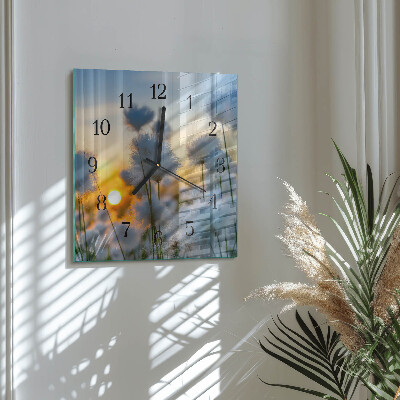 Square wall clock Cotton
